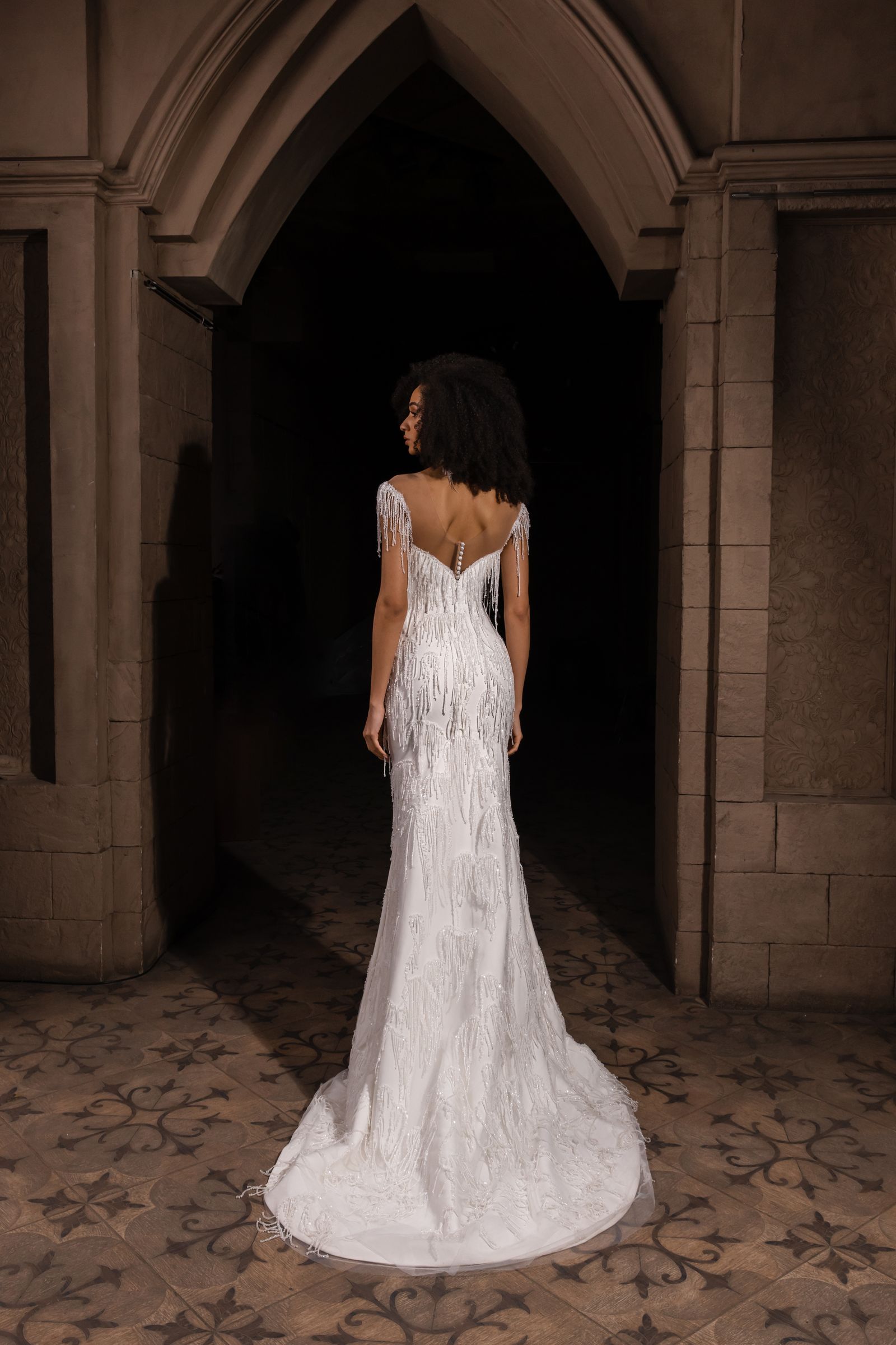 Mia wedding dress, back view