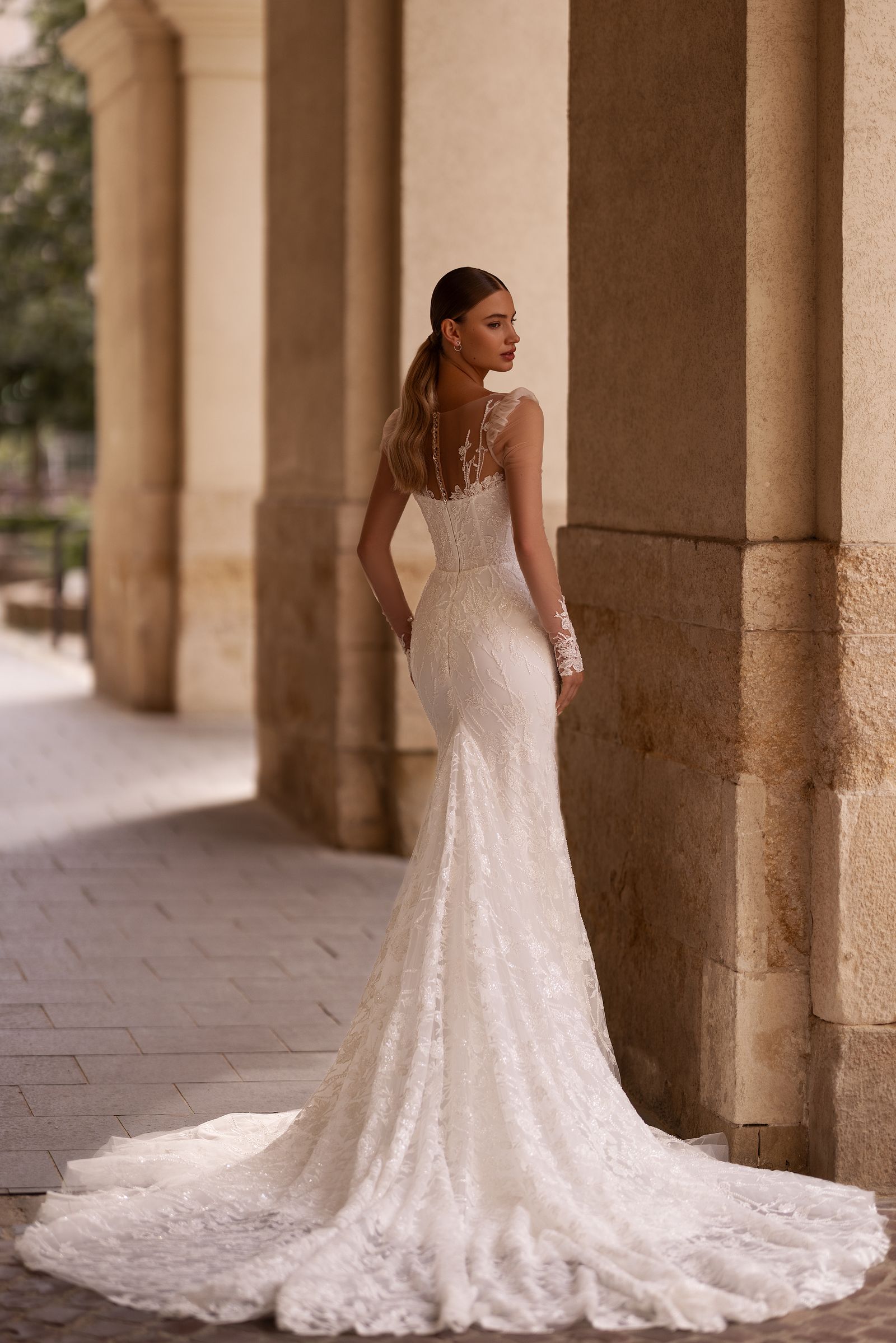 Miranda wedding dress, back view
