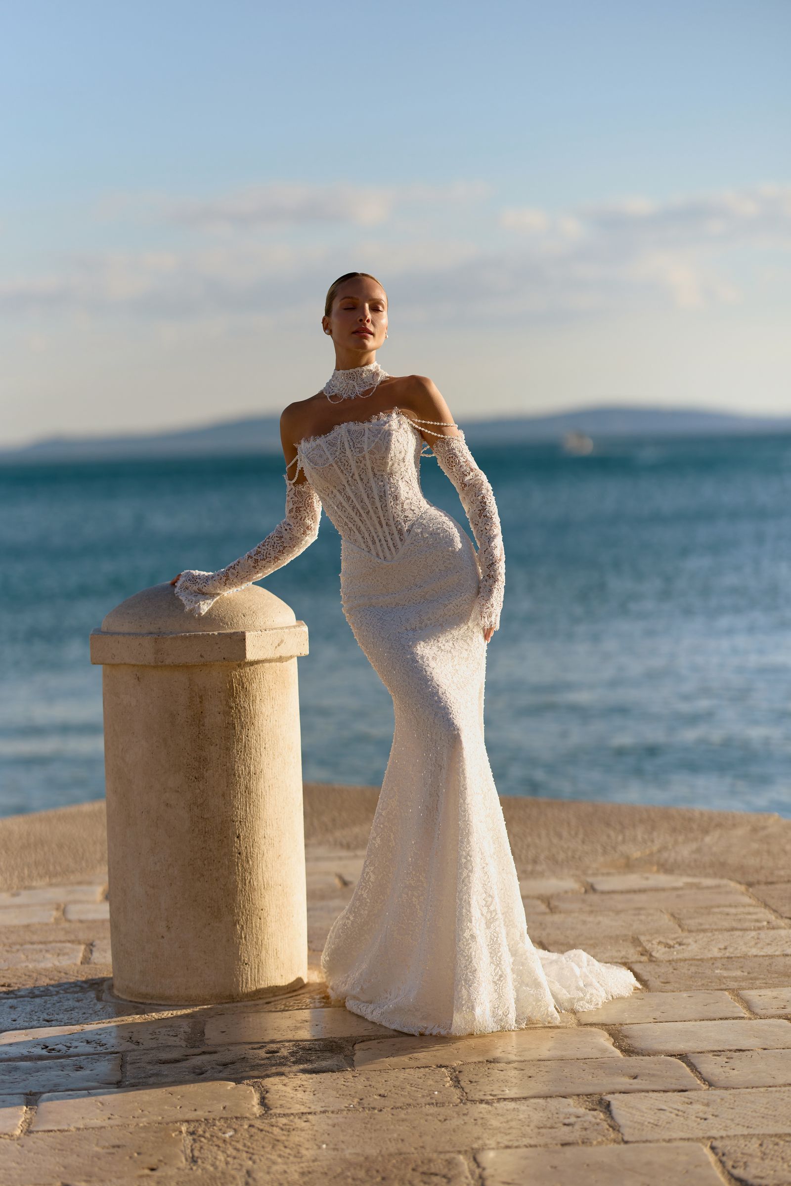Miranda wedding dress, front view