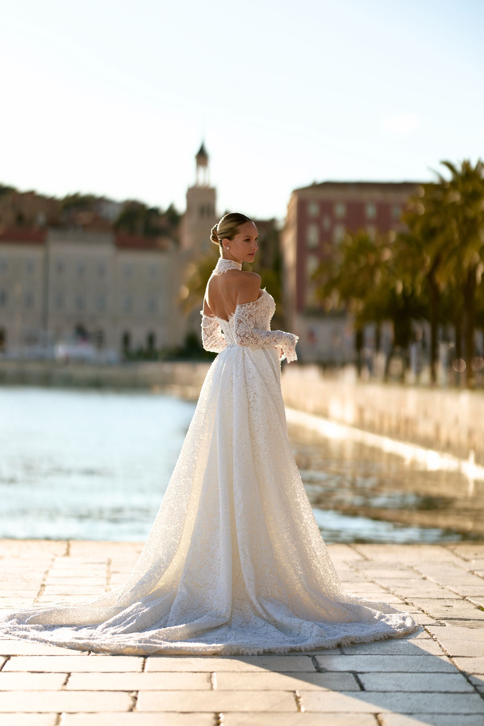 Miranda wedding dress, front view