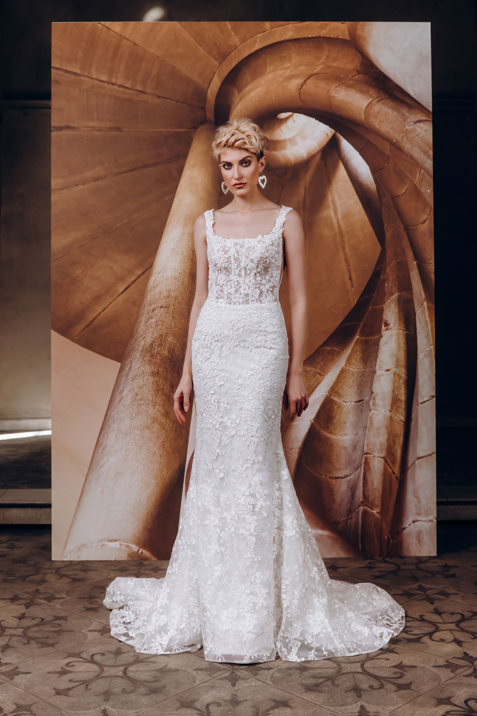Nancy wedding dress, front view