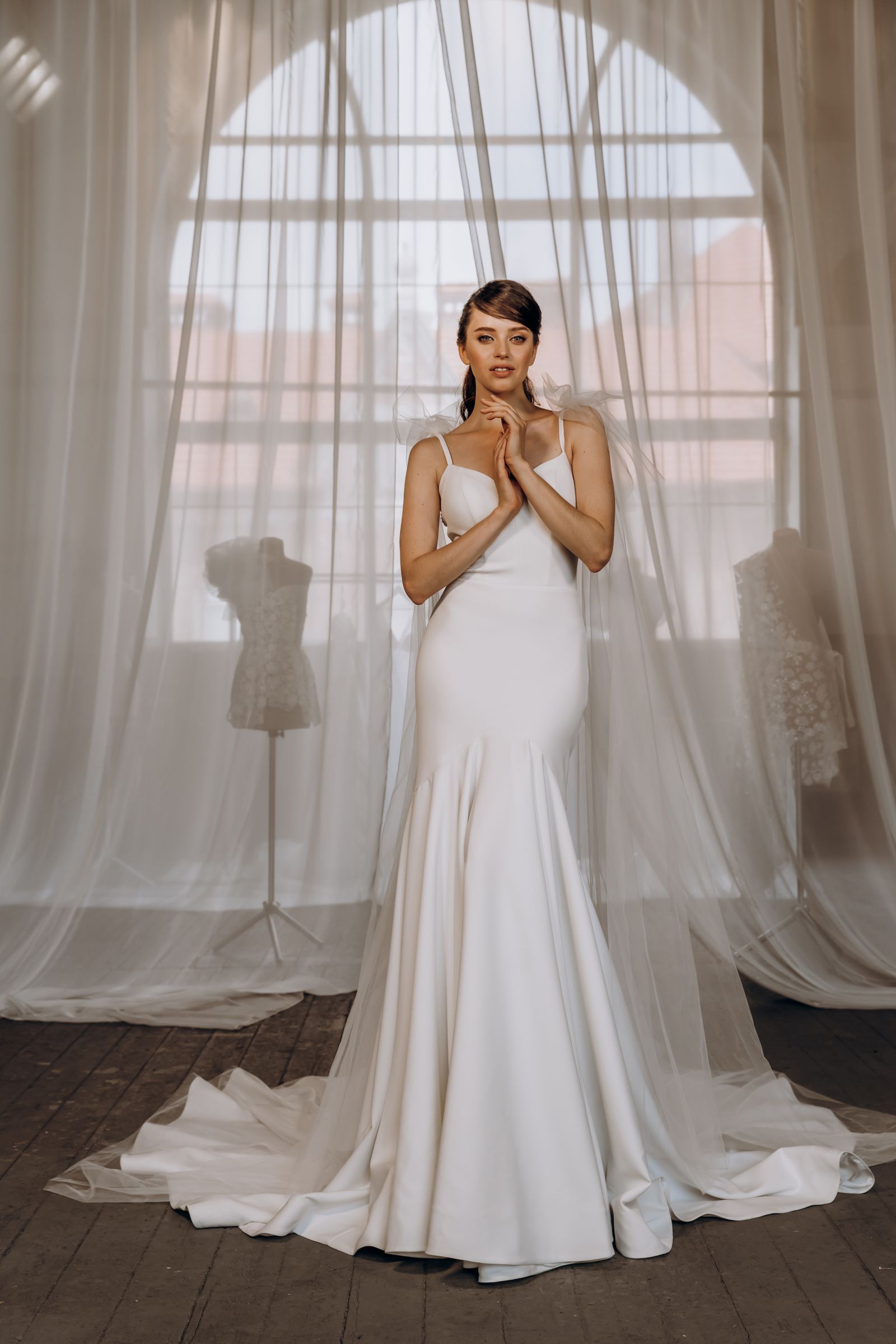 Natalie wedding dress, front view