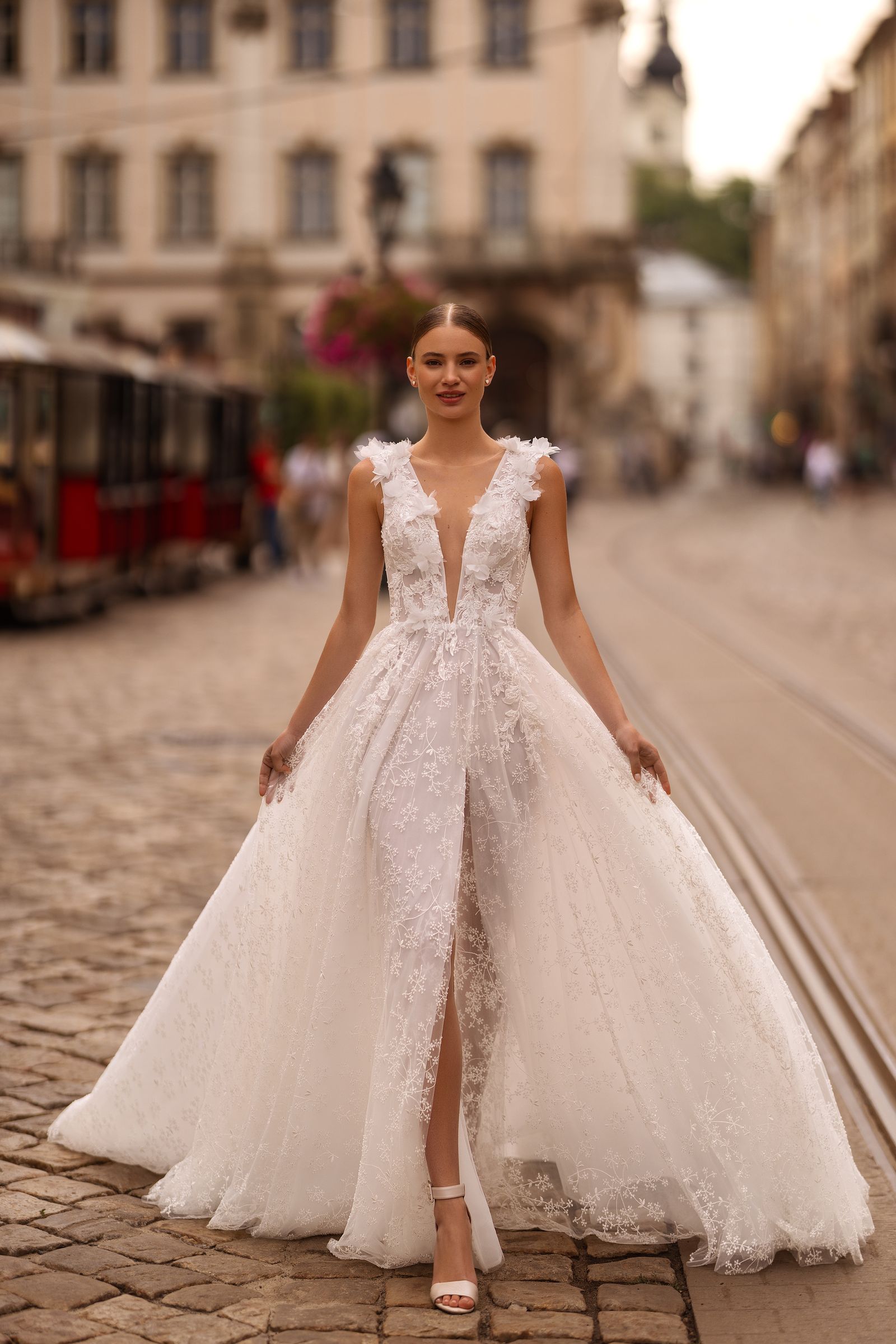 Olimpia wedding dress, front view