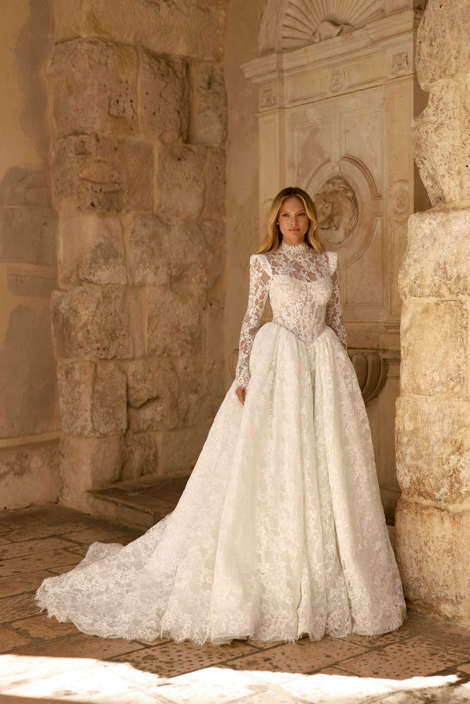Olivia wedding dress, front view