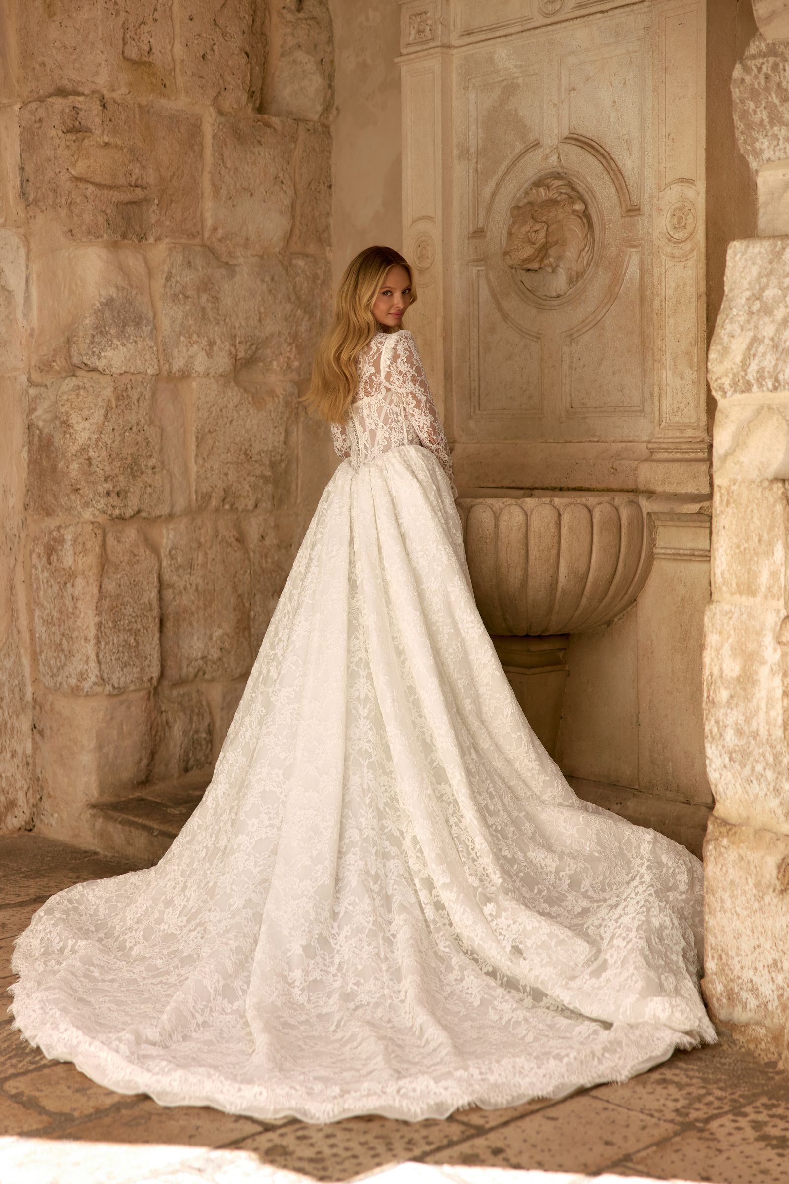 Olivia wedding dress, front view