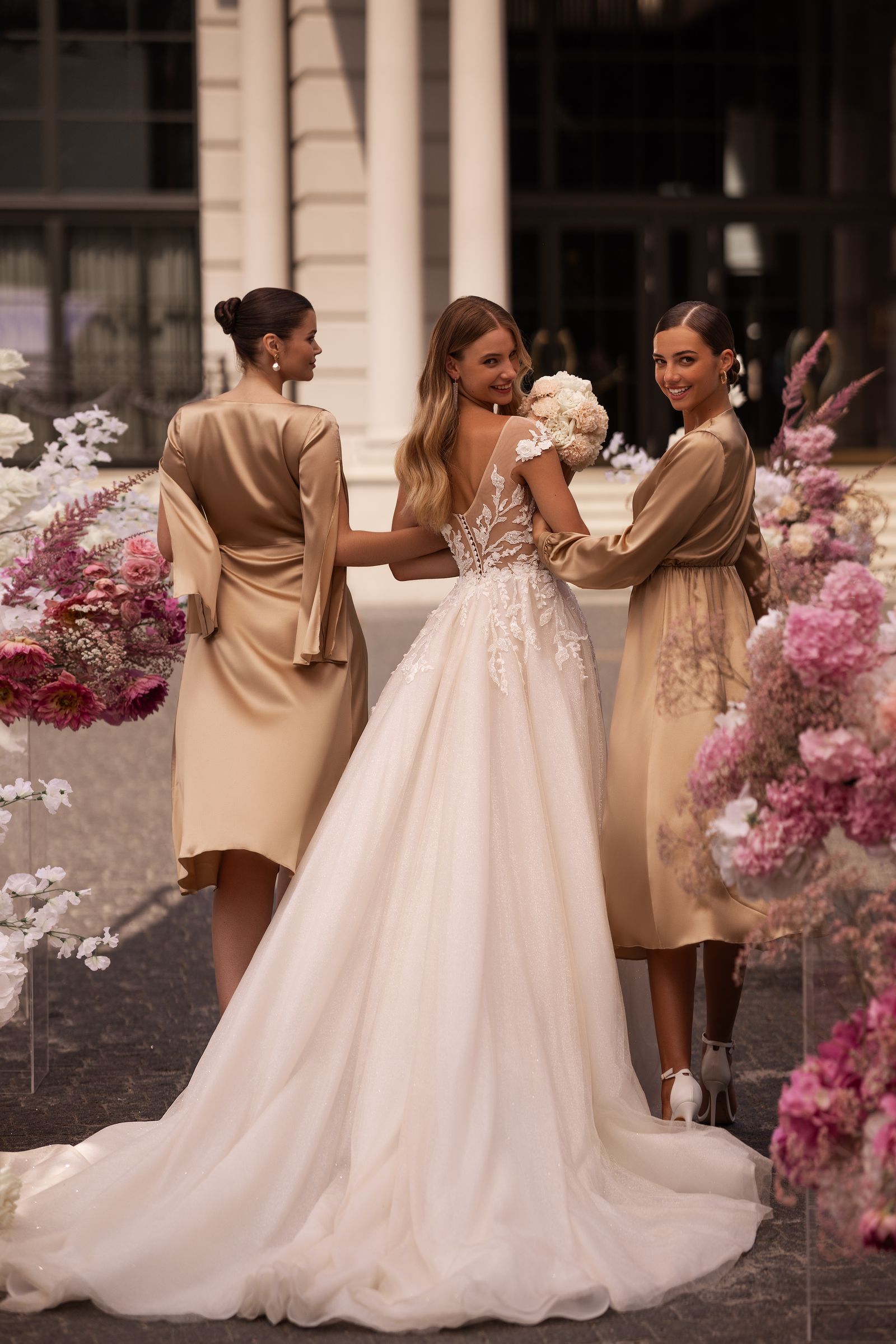 Rania wedding dress, back view