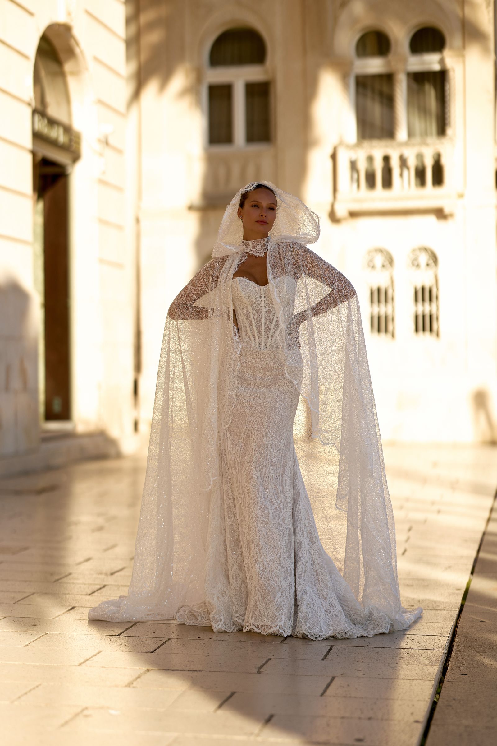 Rebecca wedding dress, front view