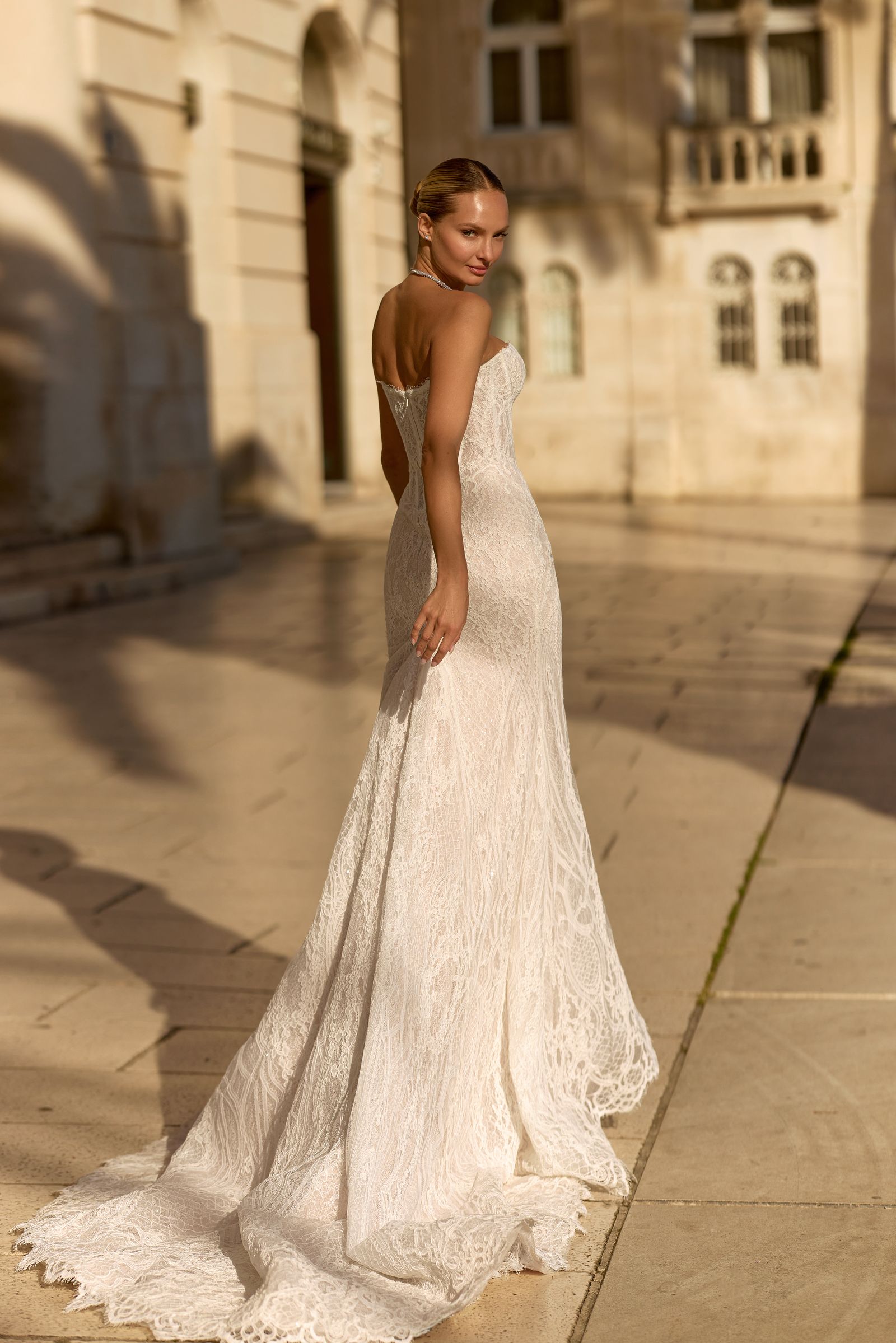 Rebecca wedding dress, front view