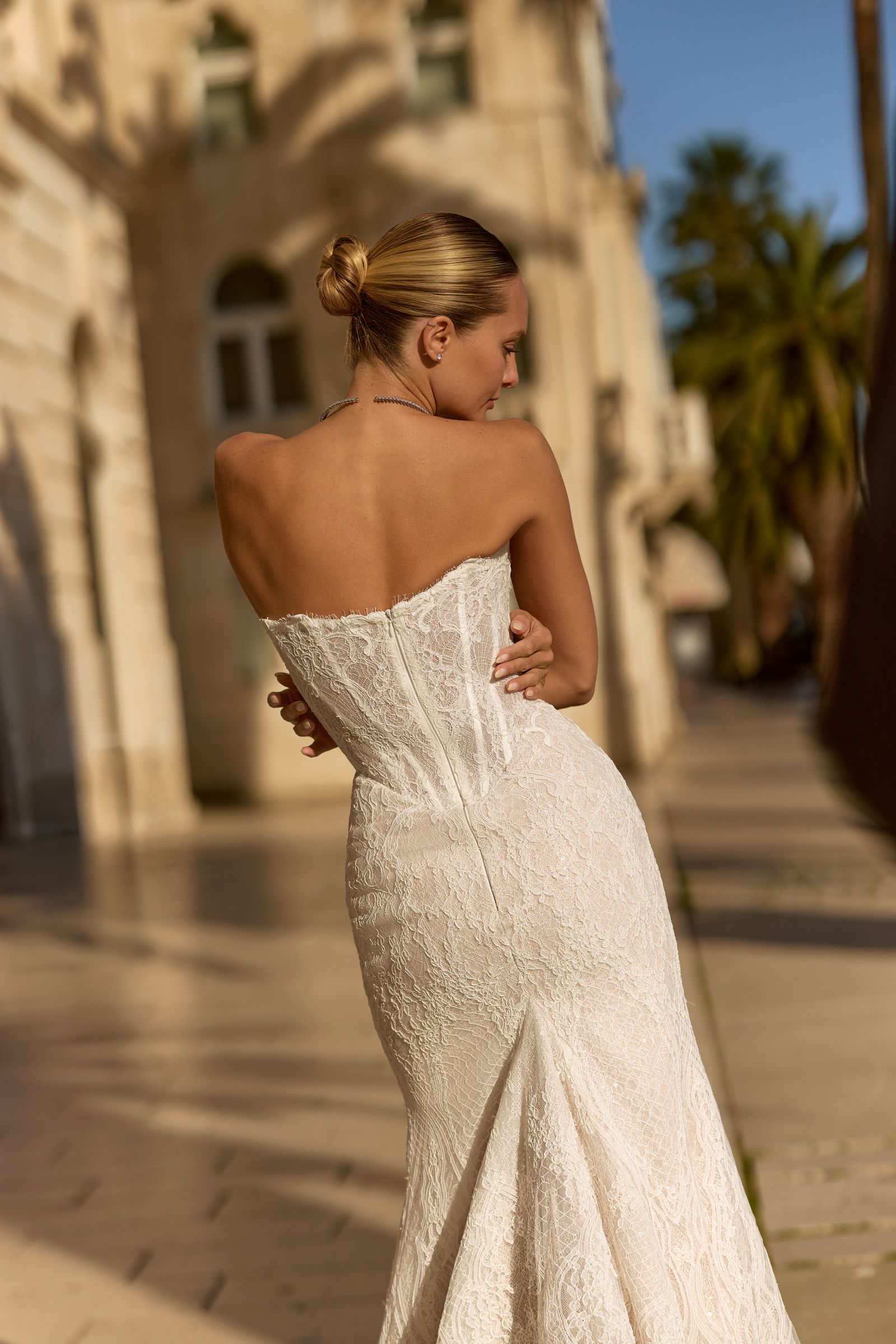 Rebecca wedding dress, front view