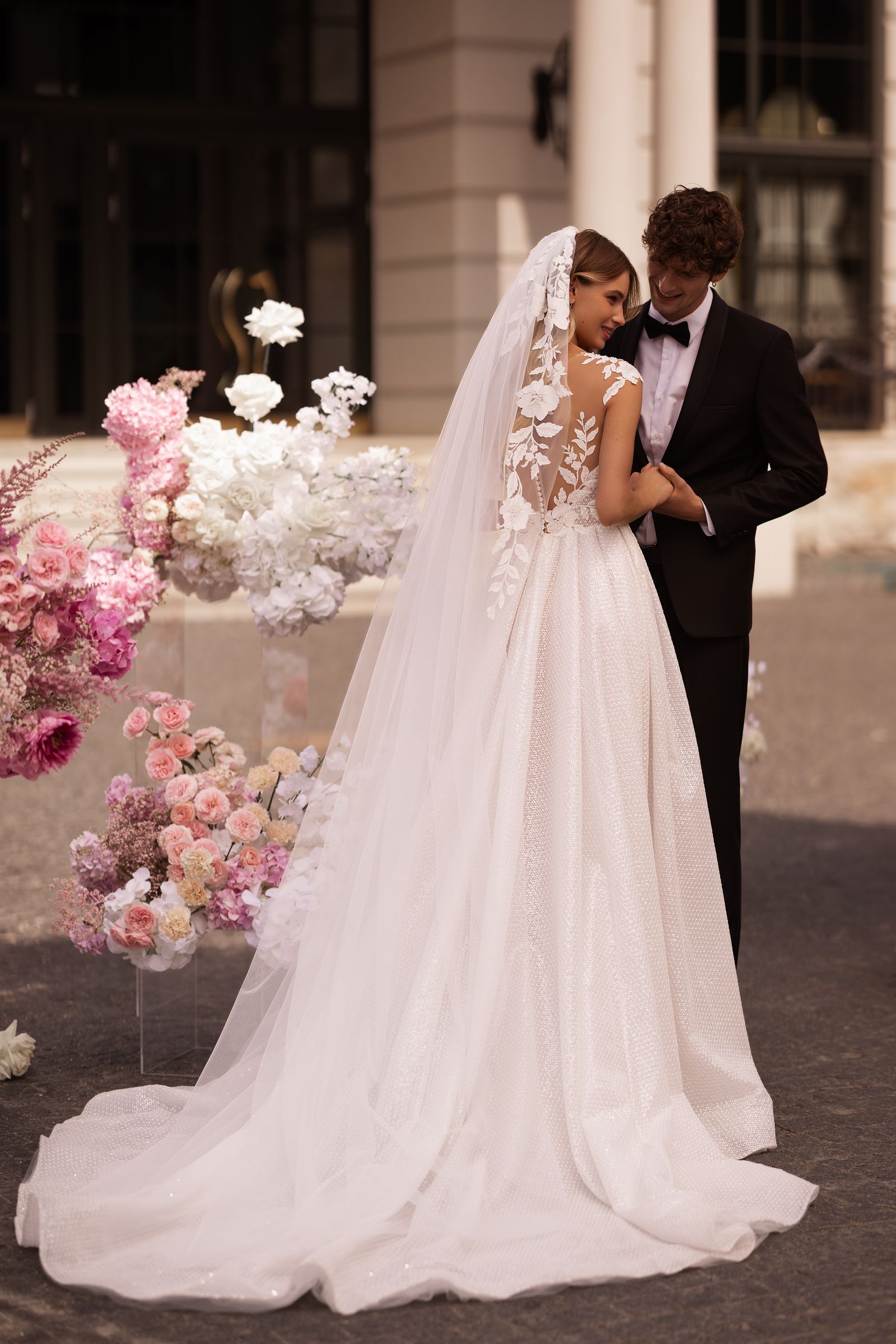 Roberta wedding dress, back view