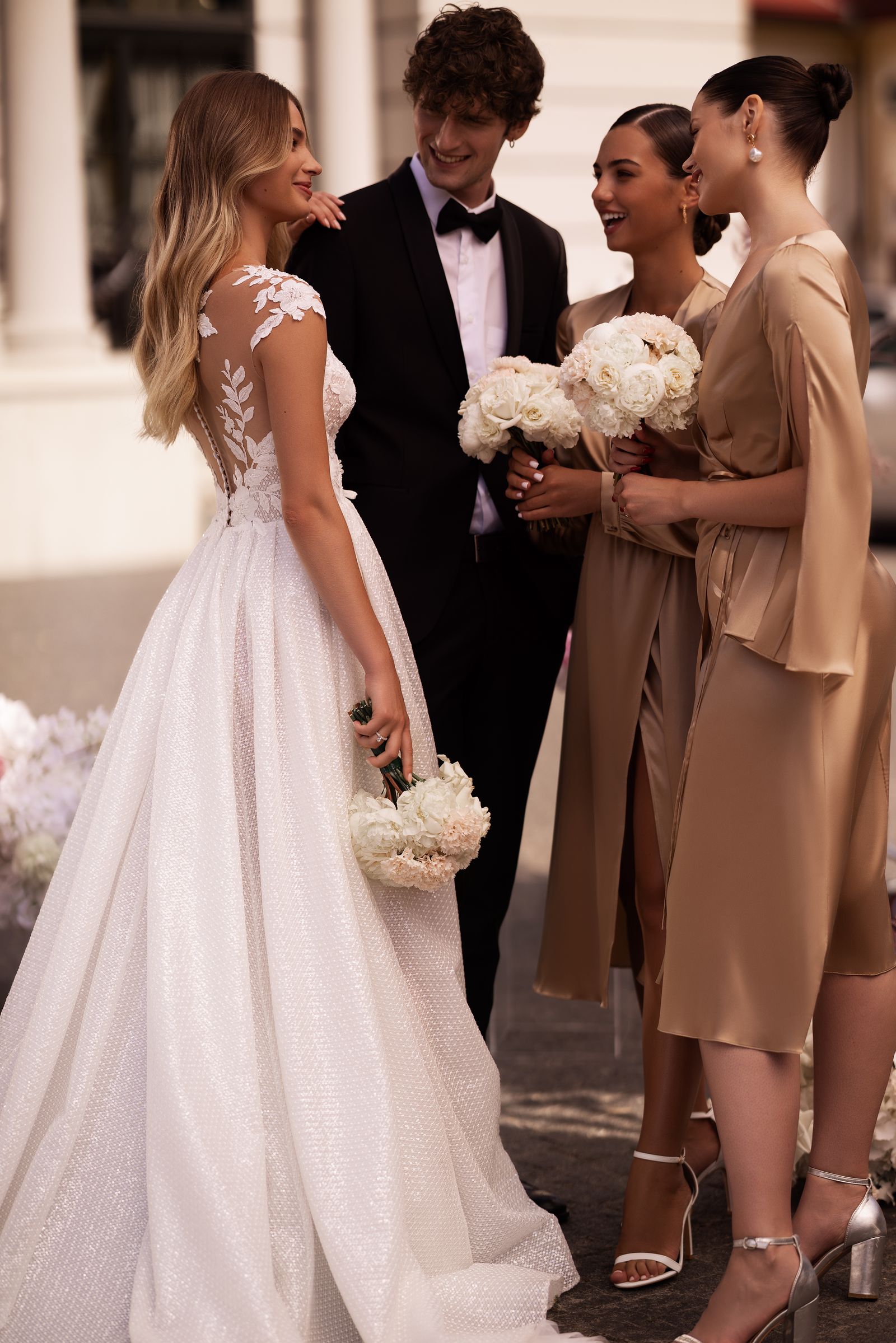 Roberta wedding dress, side view