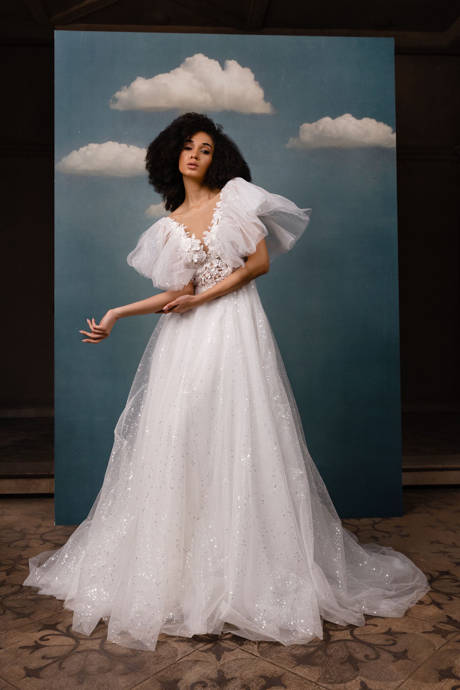Sally wedding dress, front view