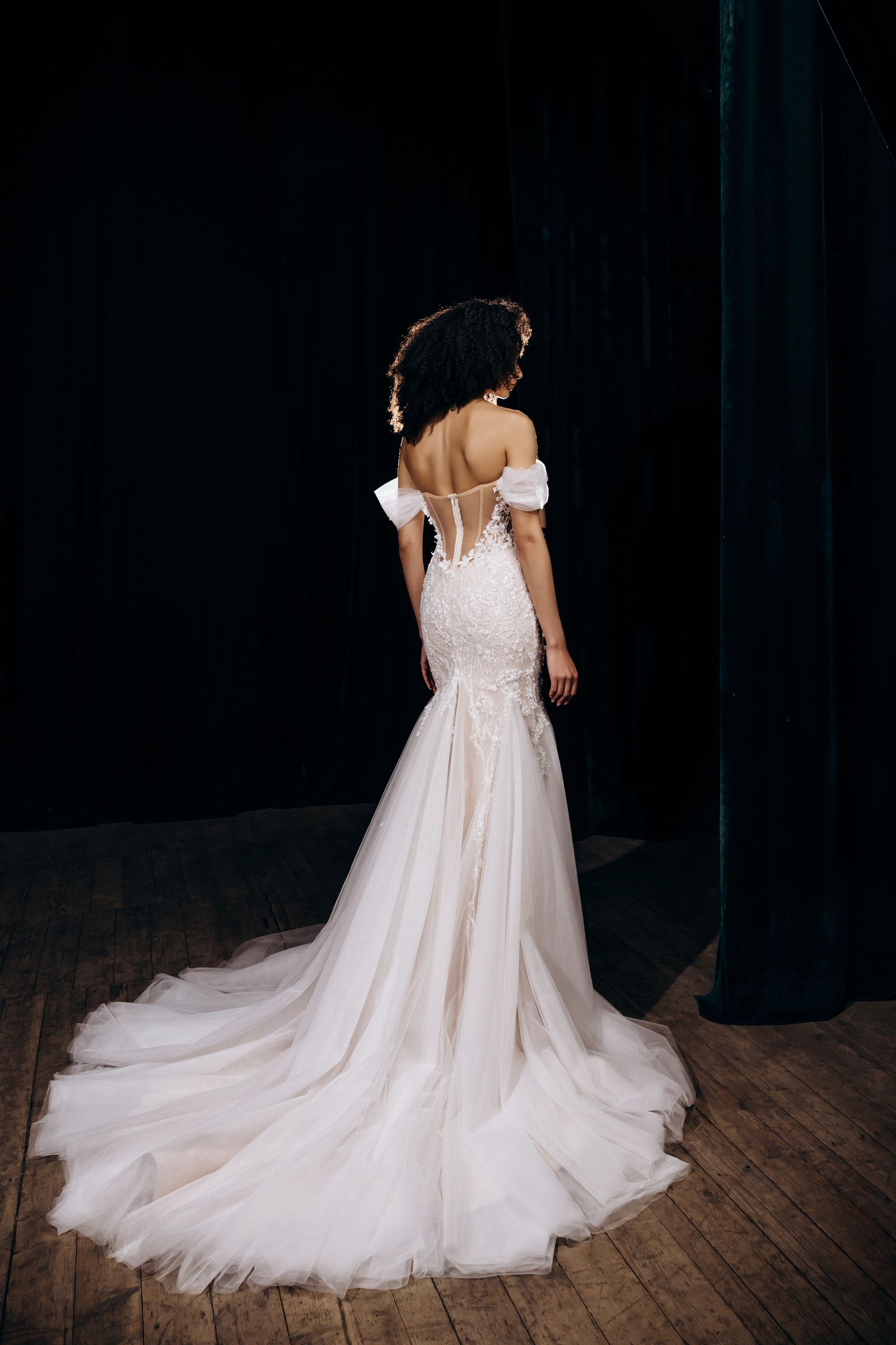 Samantha wedding dress, back view