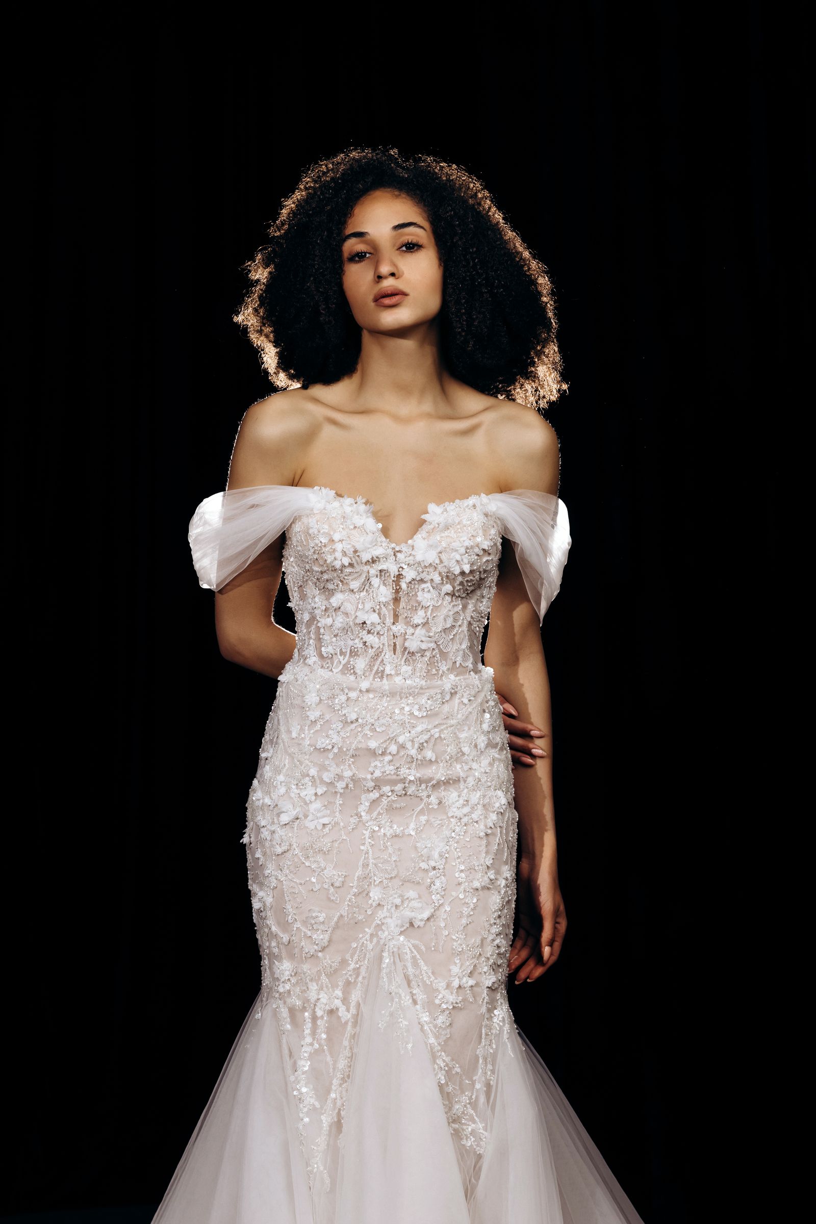 Samantha wedding dress, front view
