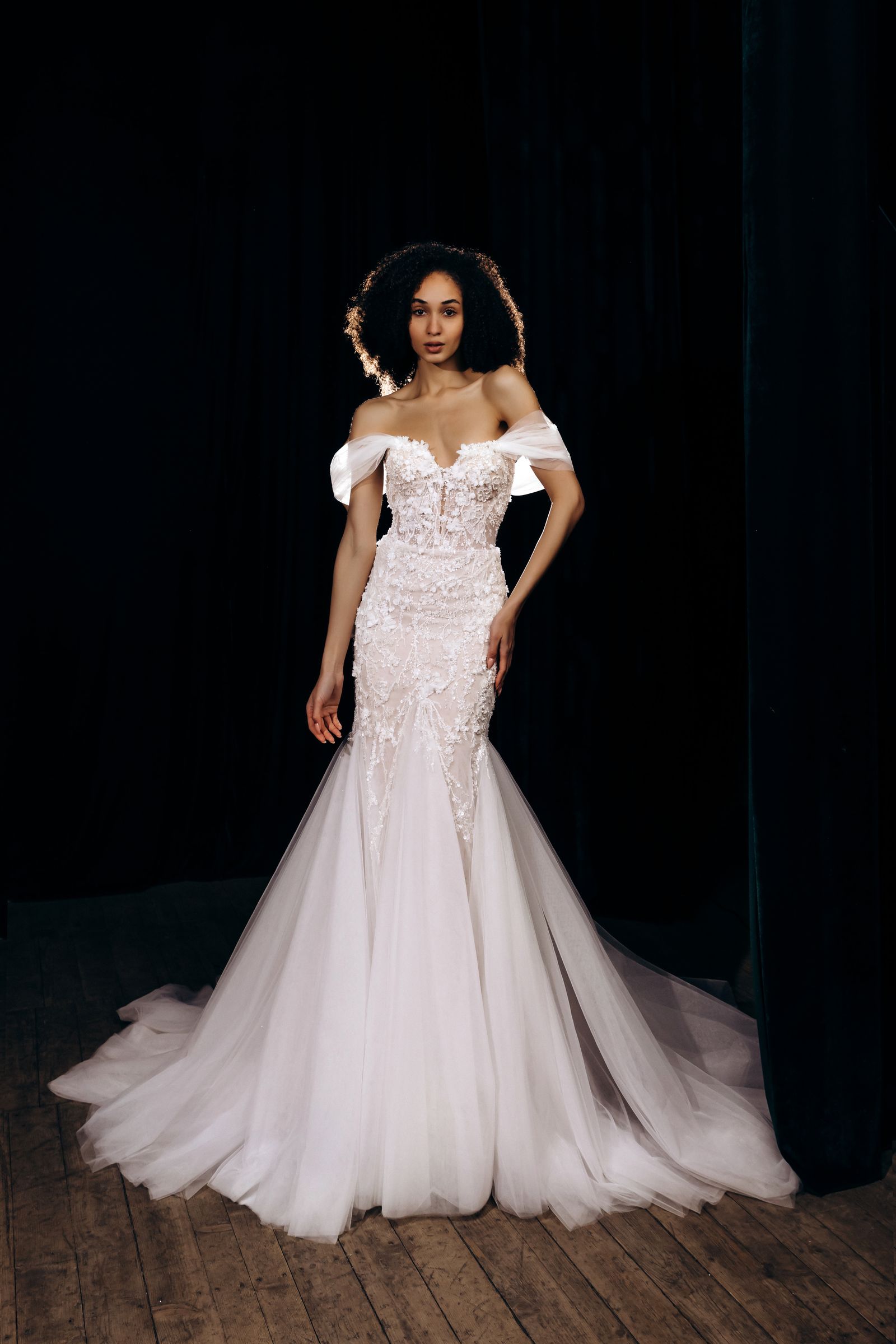Samantha wedding dress, front view