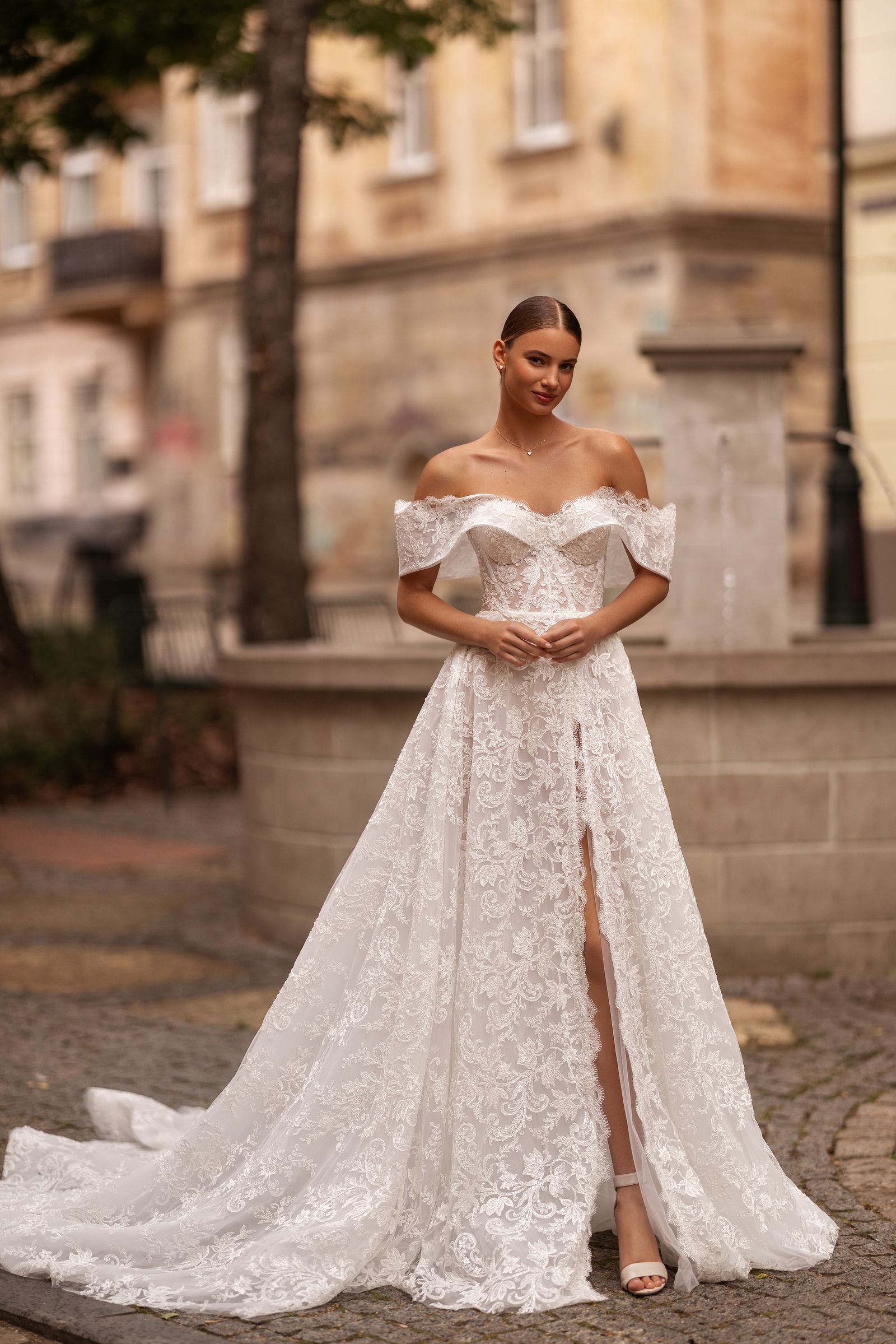 Sedi wedding dress, front view