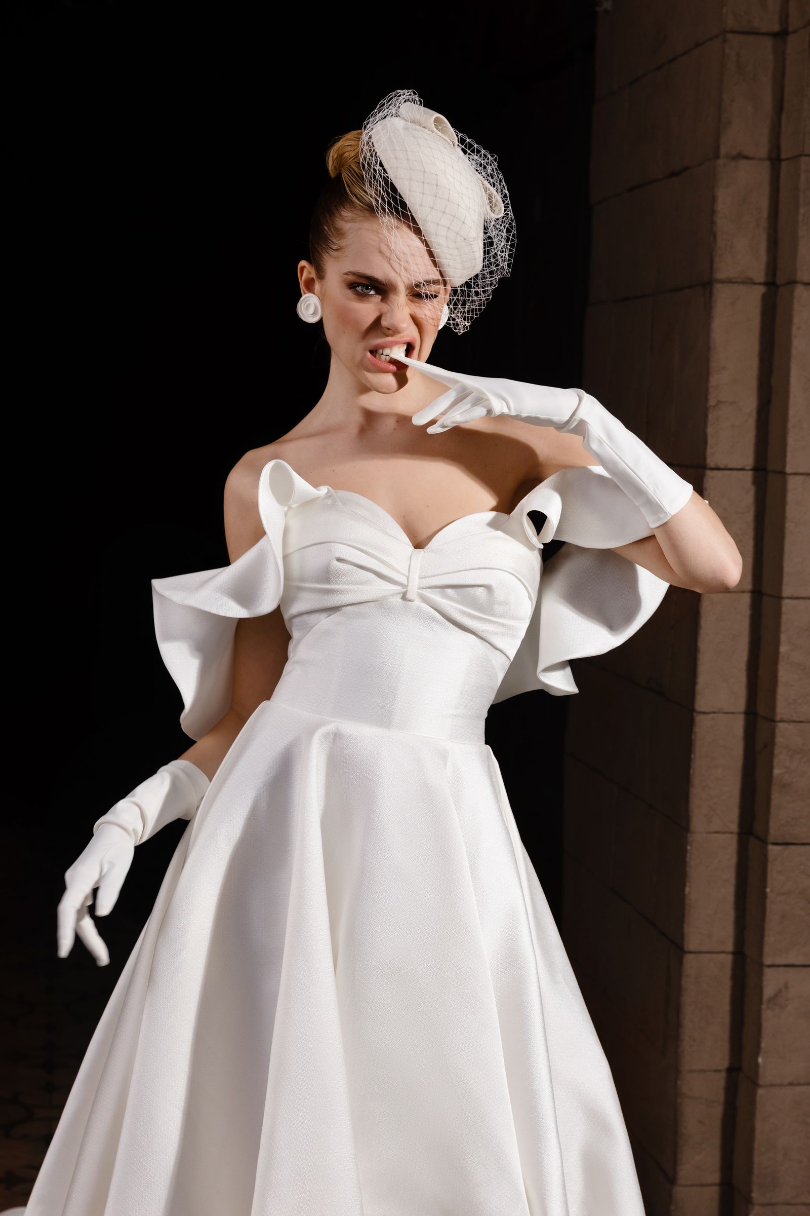Sherry wedding dress, front view