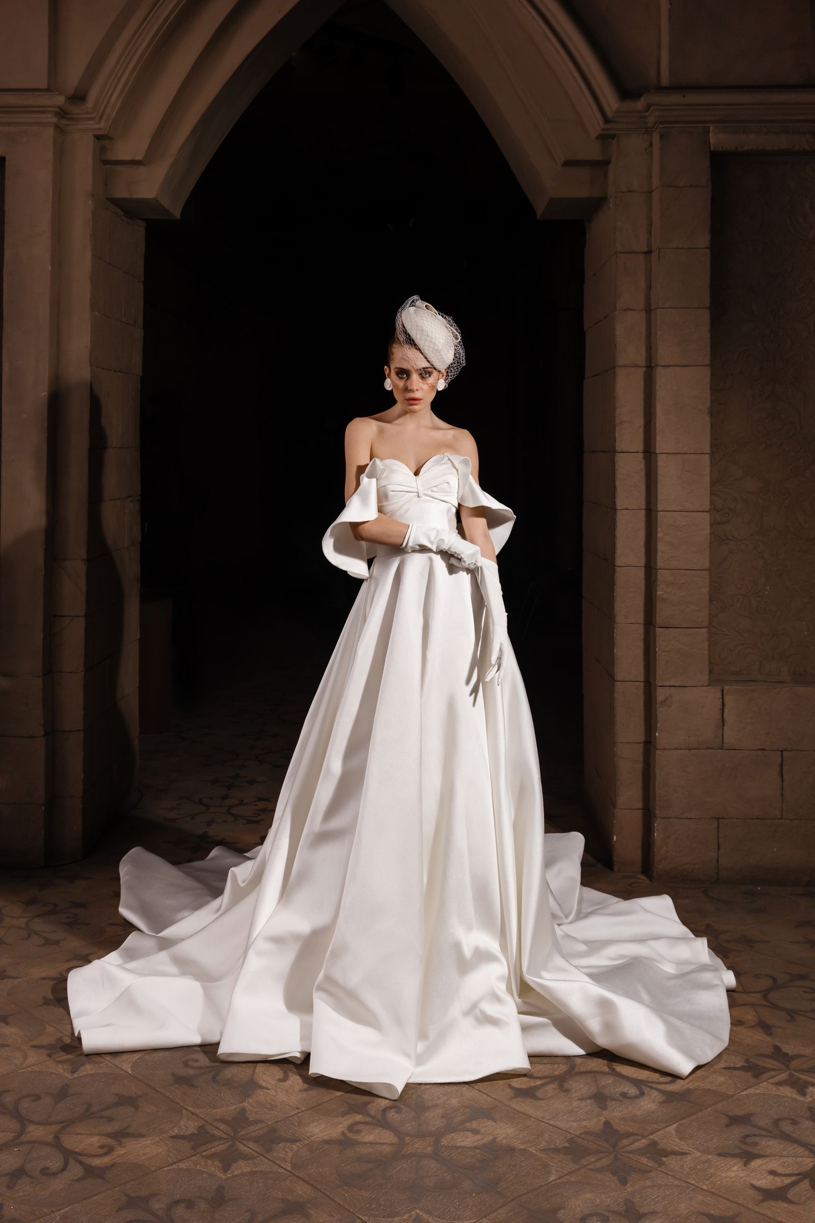 Sherry wedding dress, front view