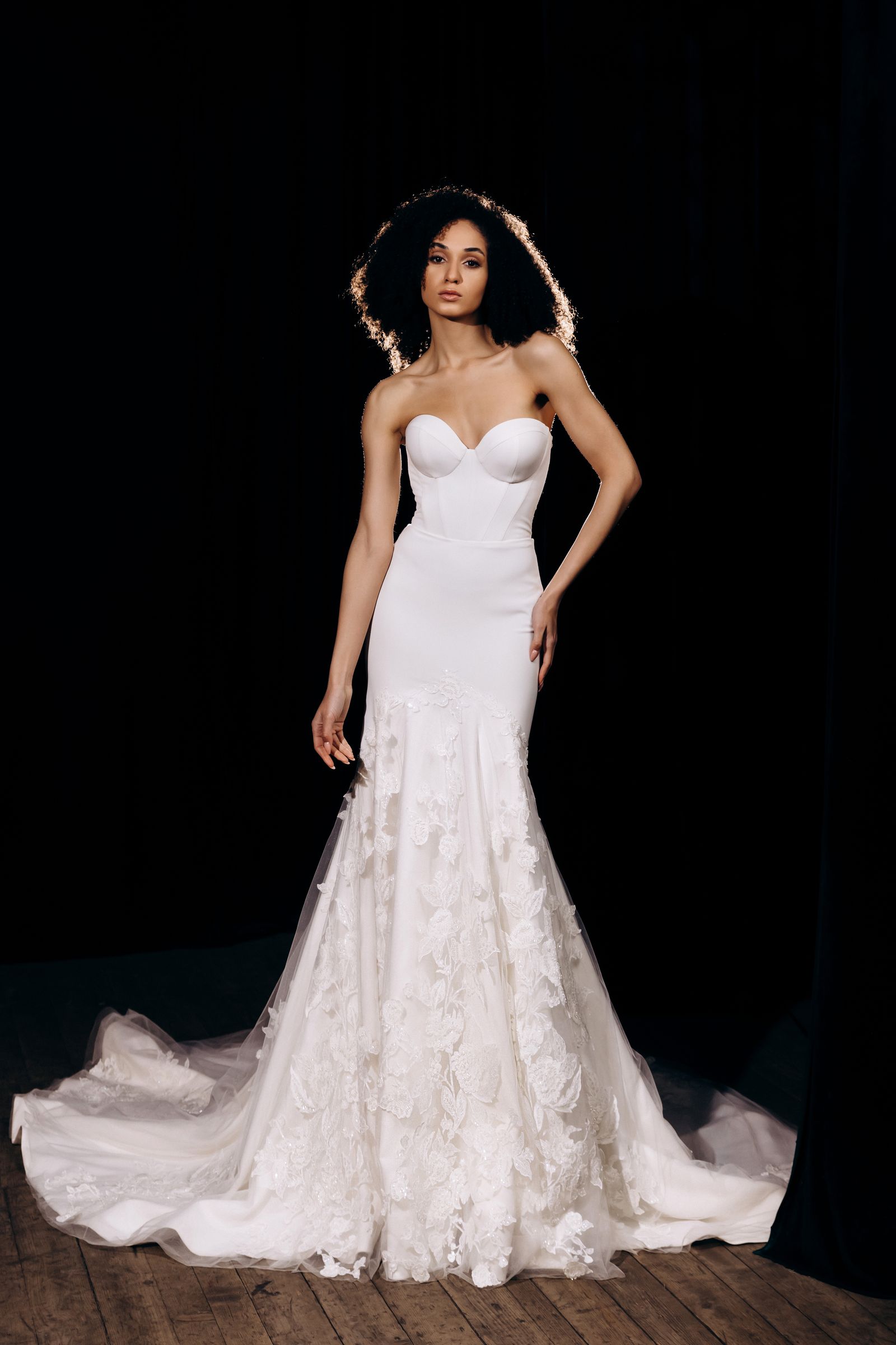 Stacey wedding dress, front view