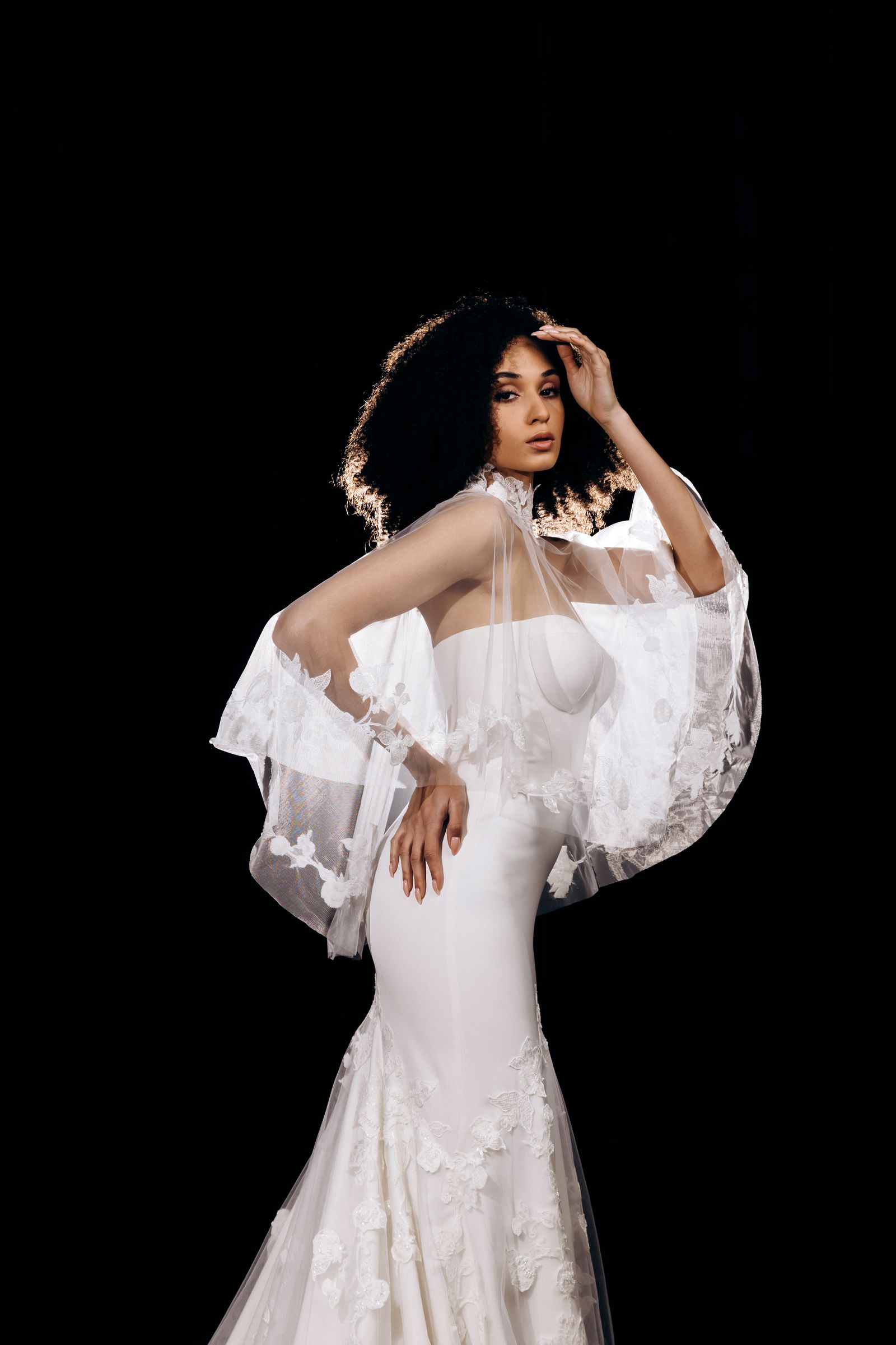 Stacey wedding dress, side view