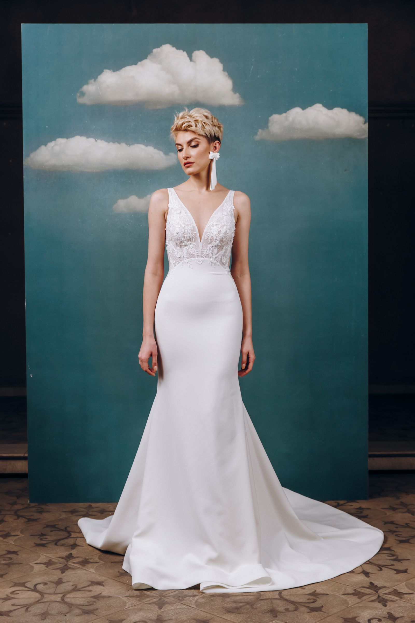 Stella wedding dress, front view