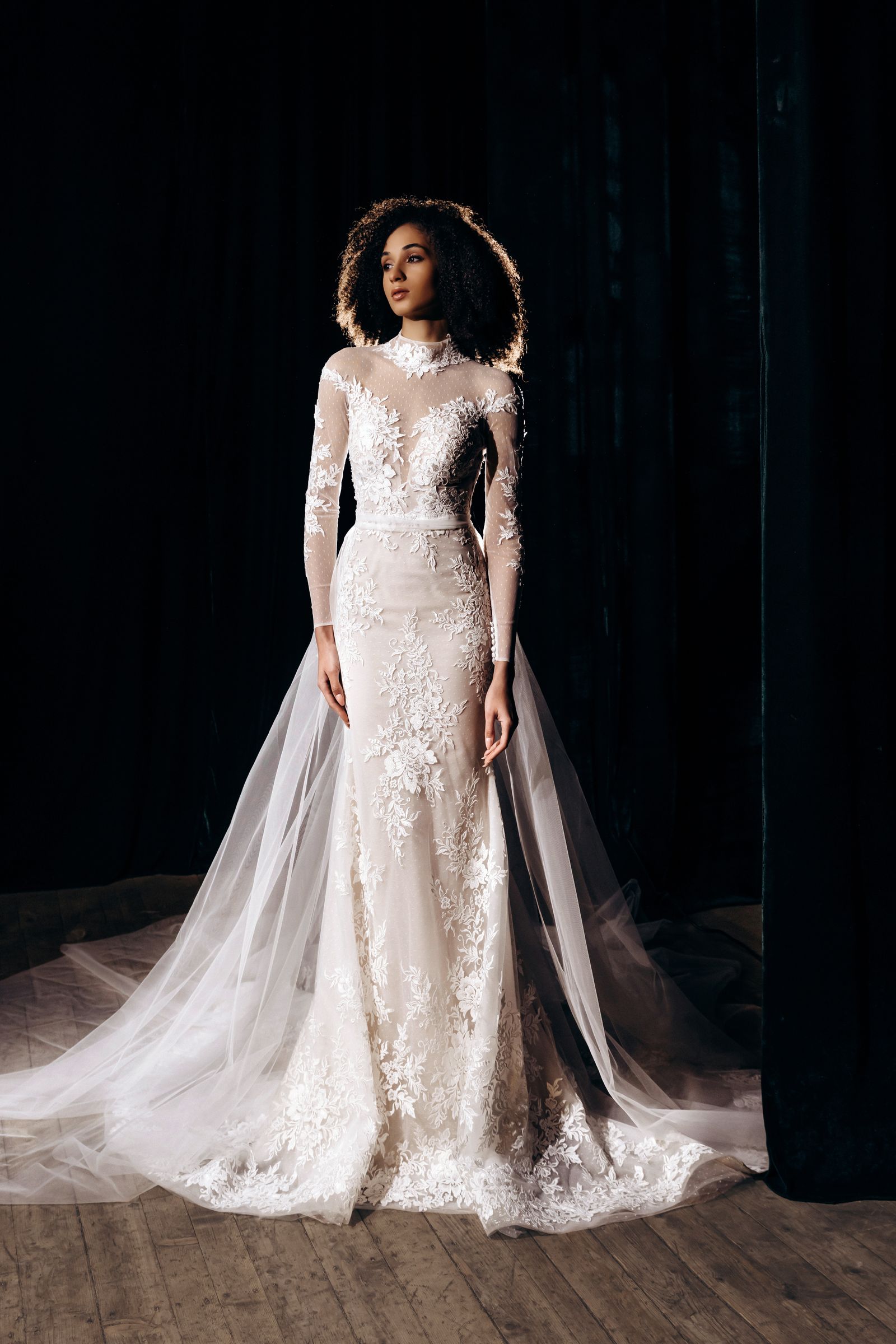 Tiffany wedding dress, front view