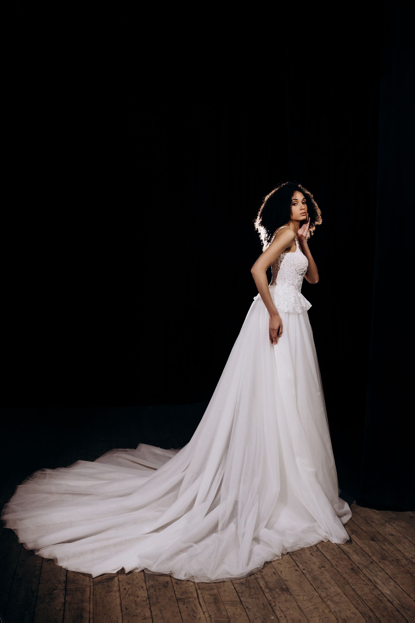 Tina wedding dress, back view
