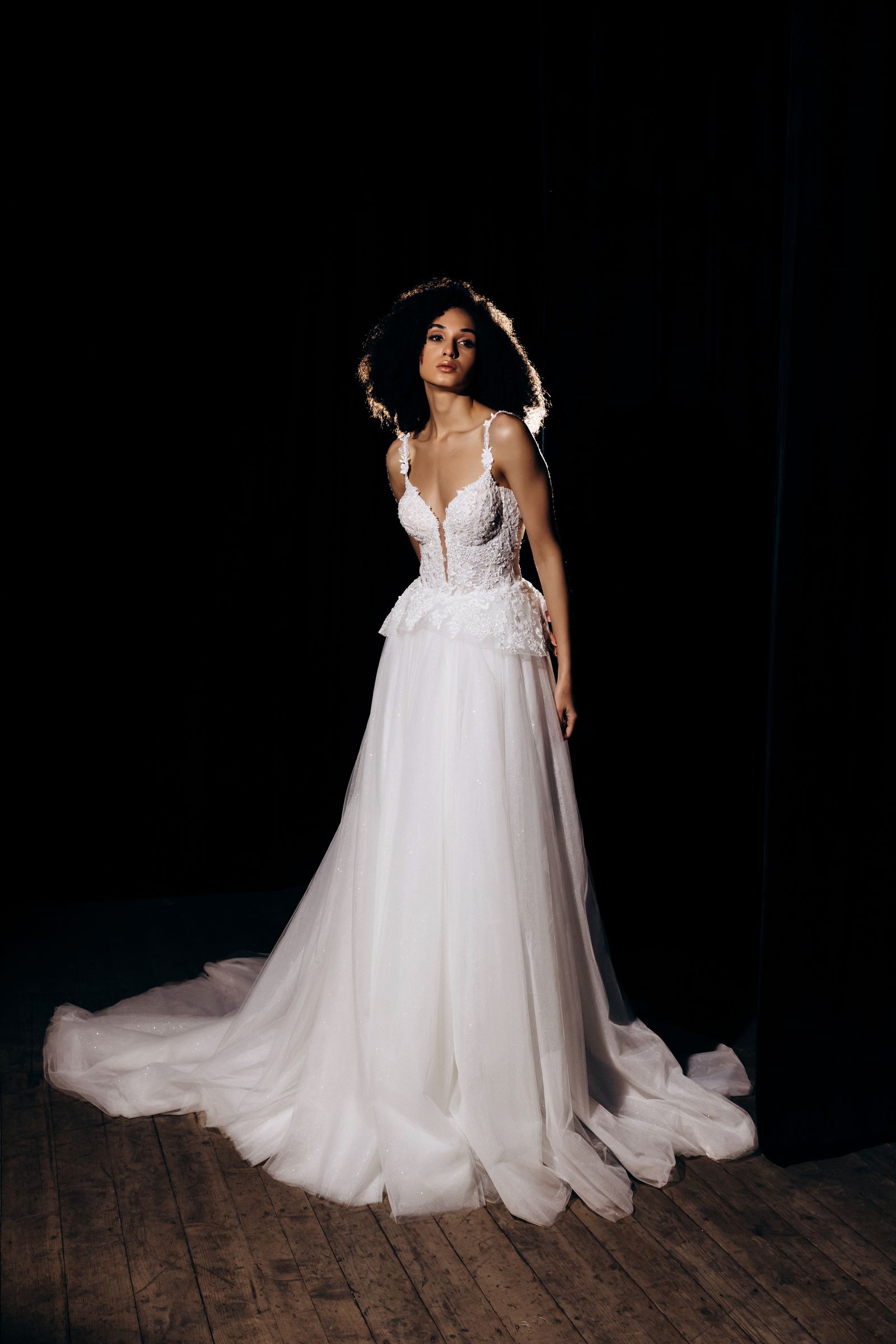 Tina wedding dress, front view