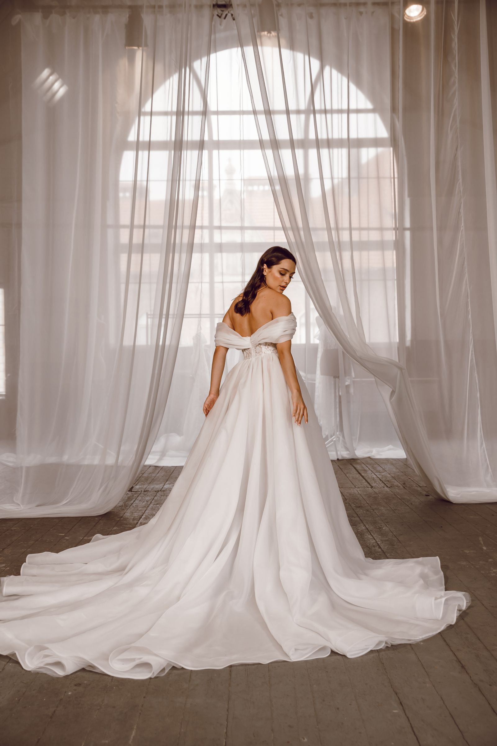 Tonia wedding dress, back view