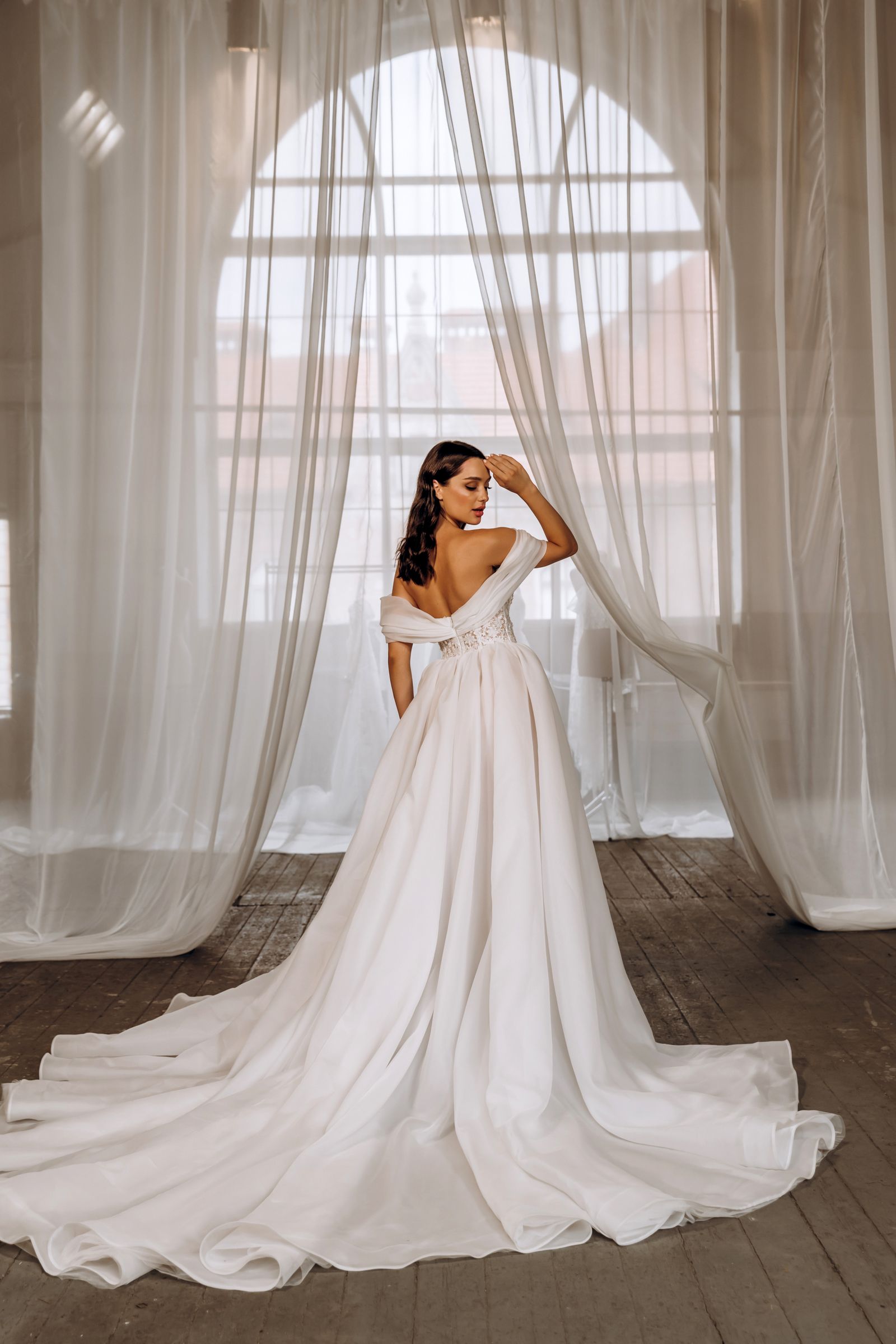 Tonia wedding dress, back view
