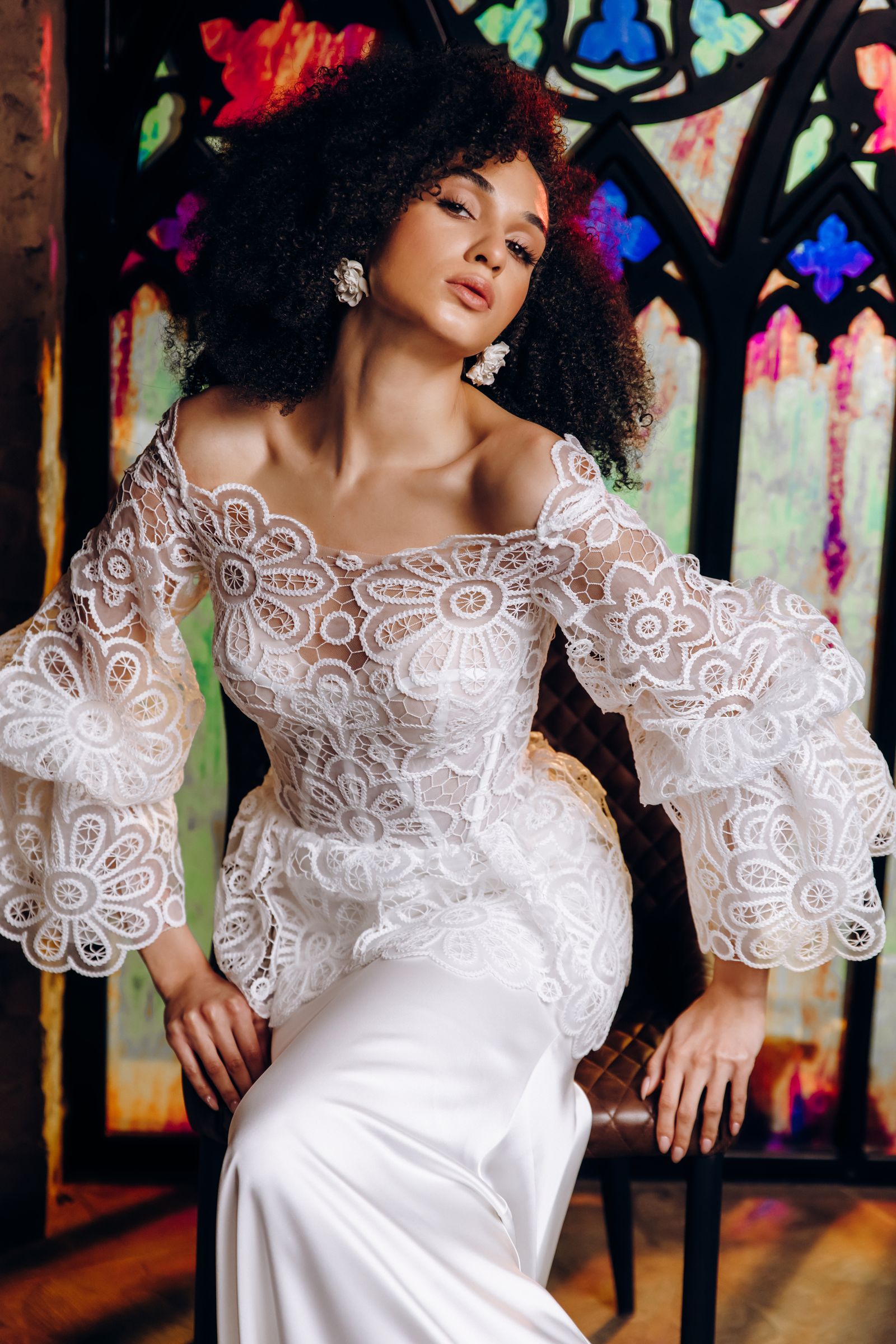 Vanessa wedding dress, front view