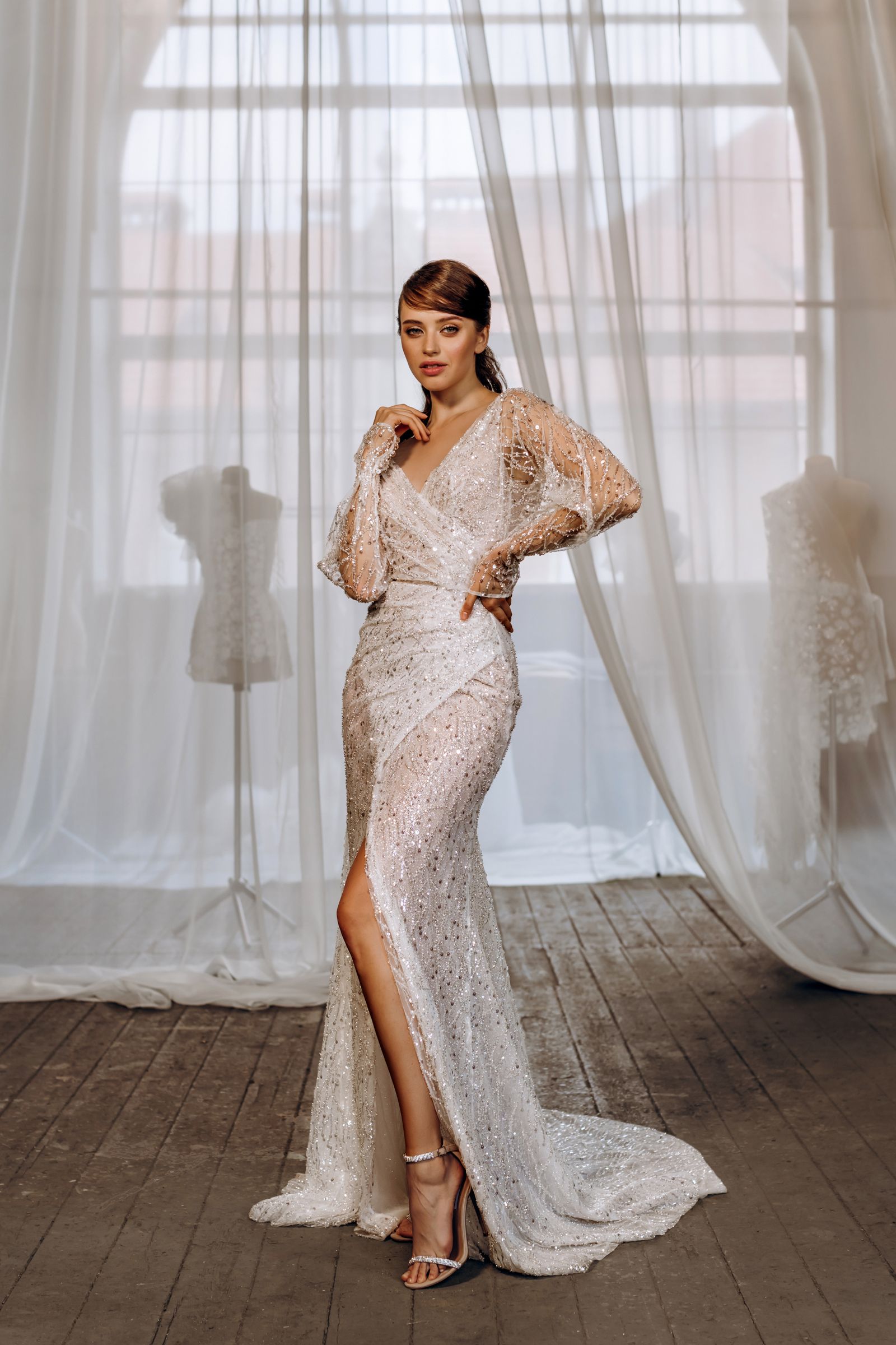 Veronica wedding dress, front view