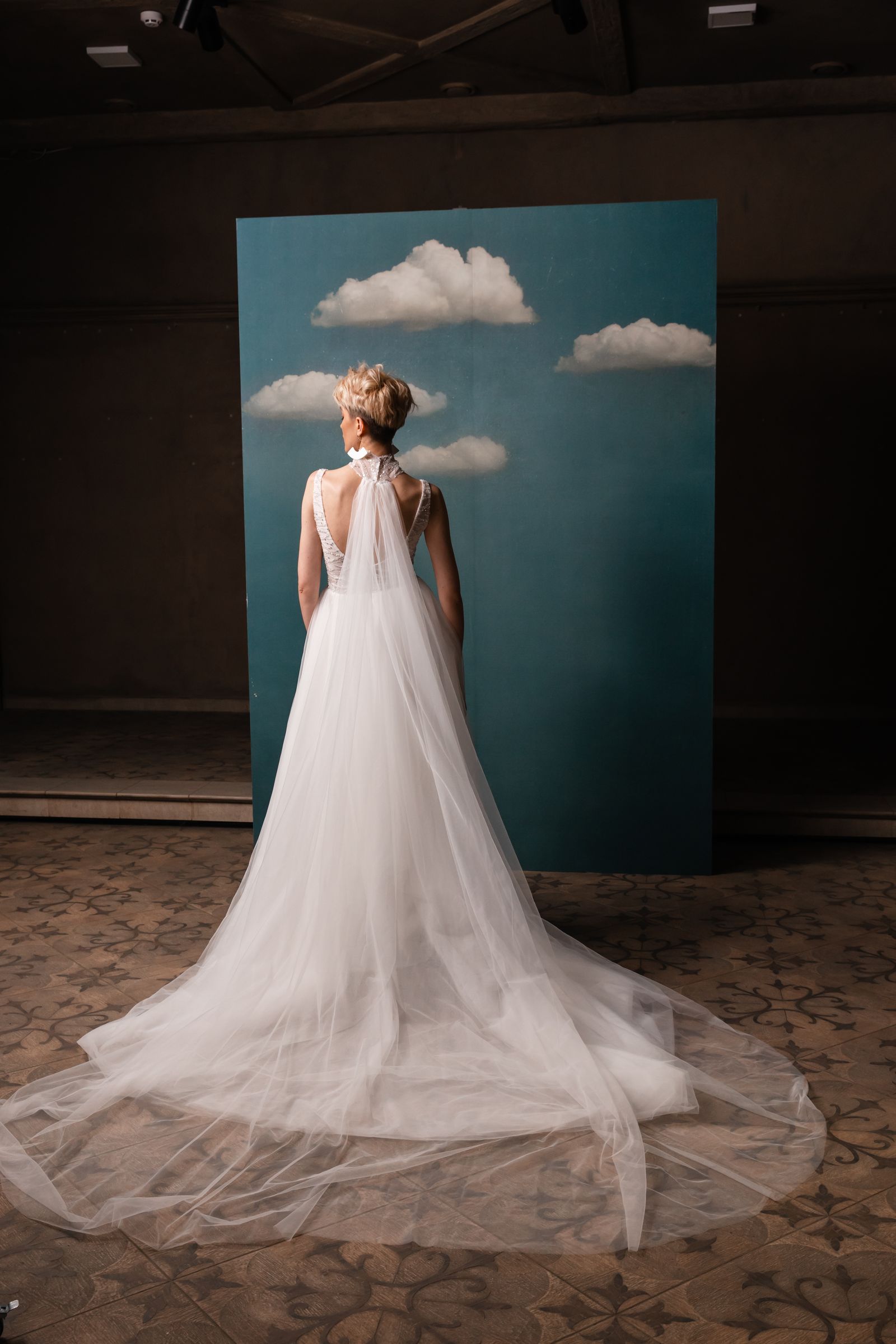 Viola wedding dress, back view