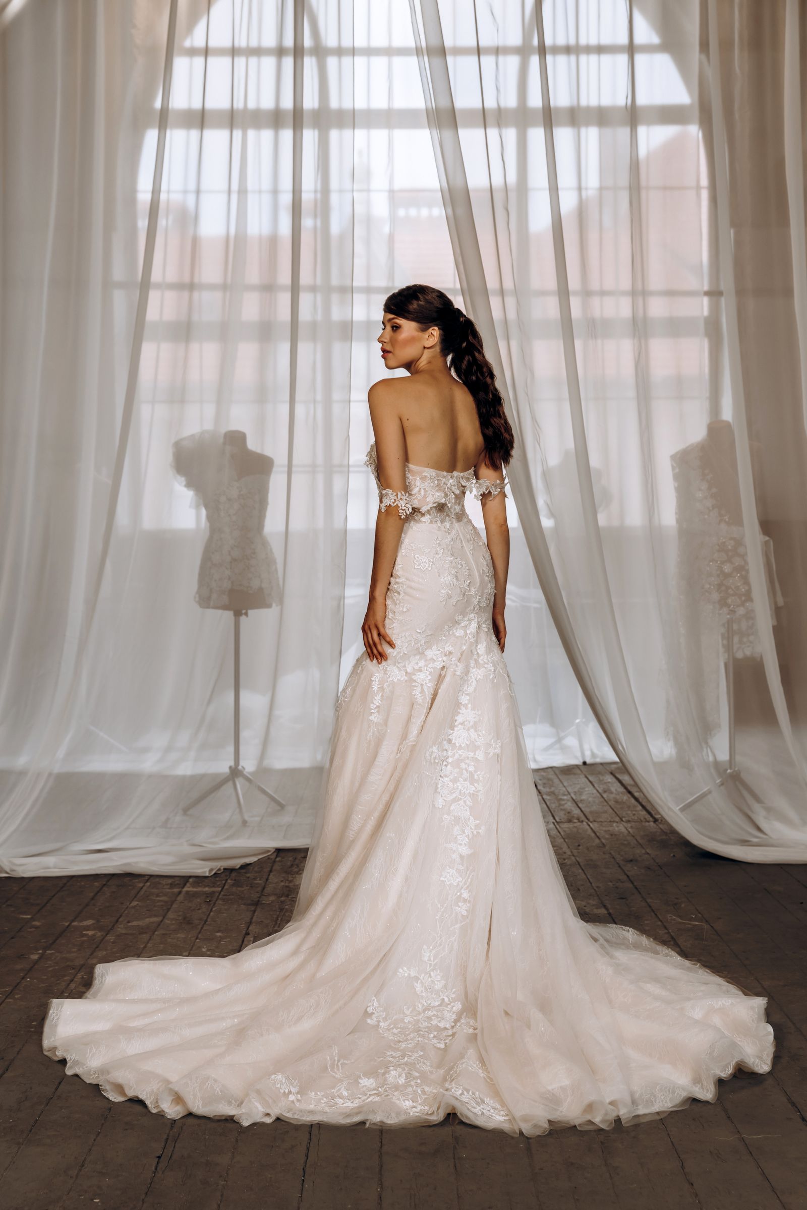 Wendy wedding dress, back view