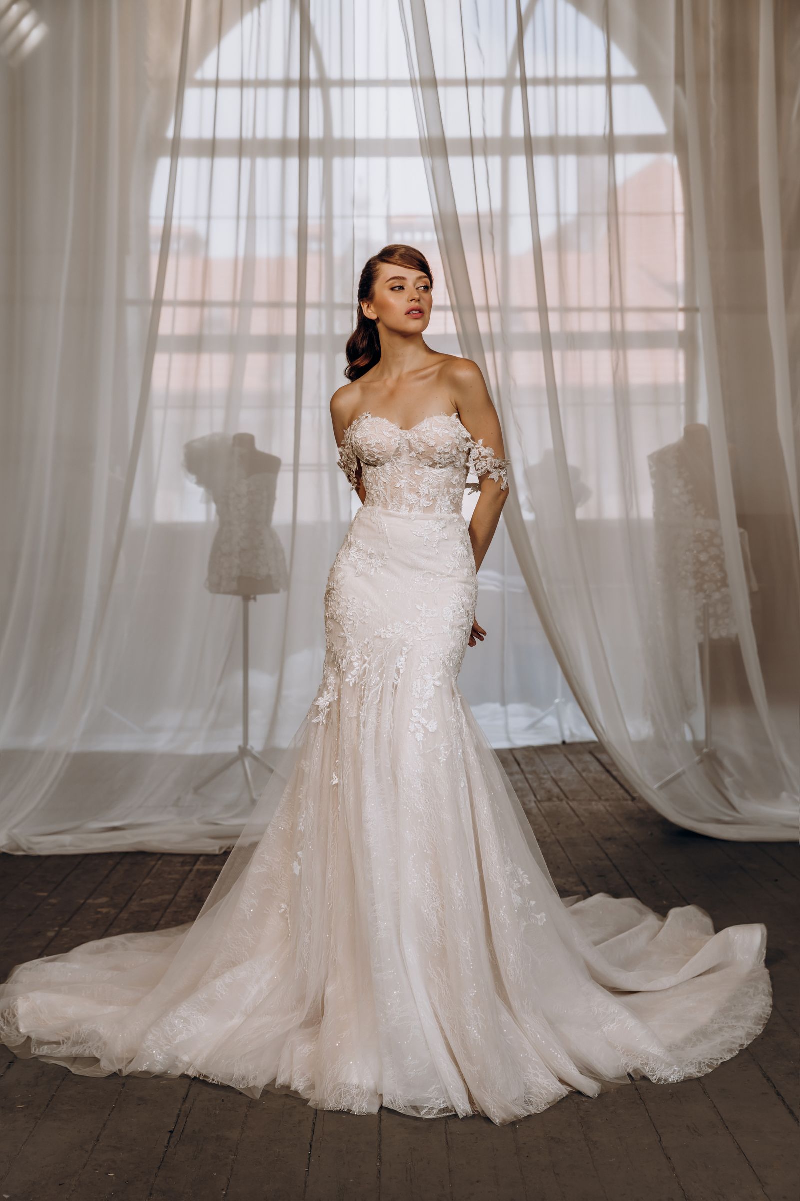 Wendy wedding dress, front view