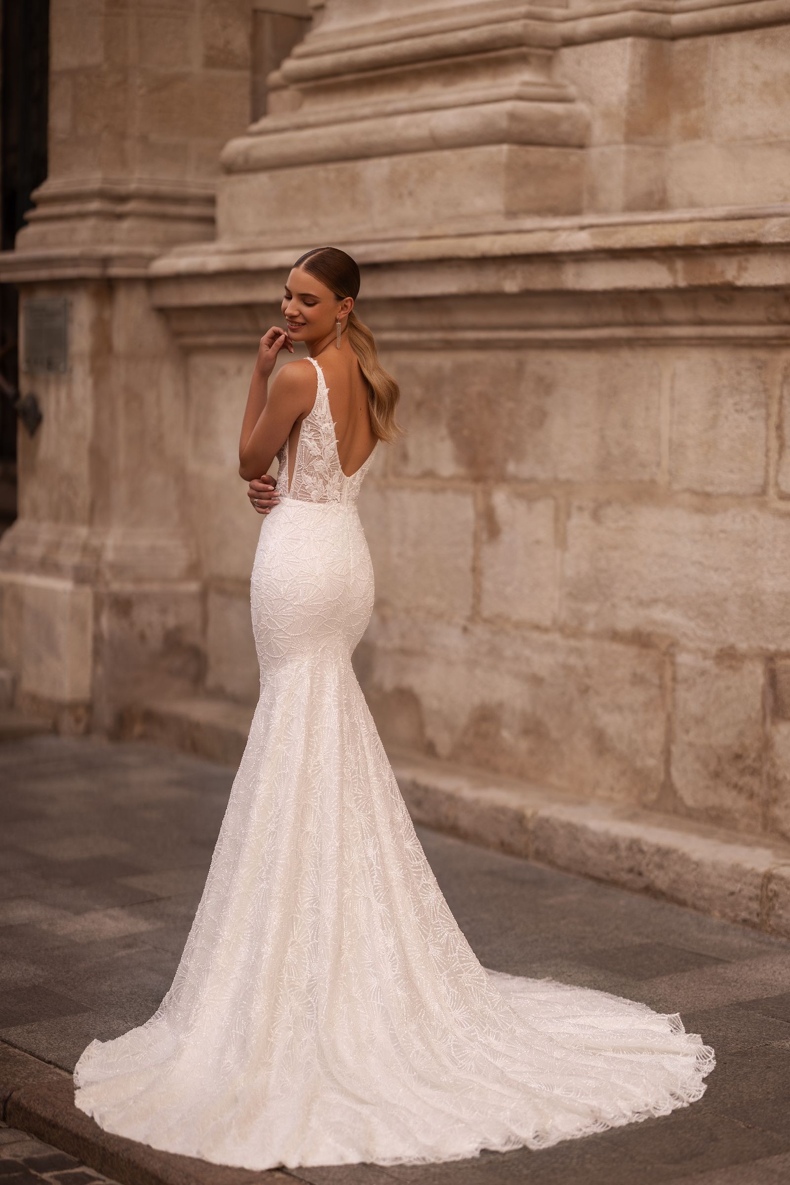 Zara wedding dress, back view