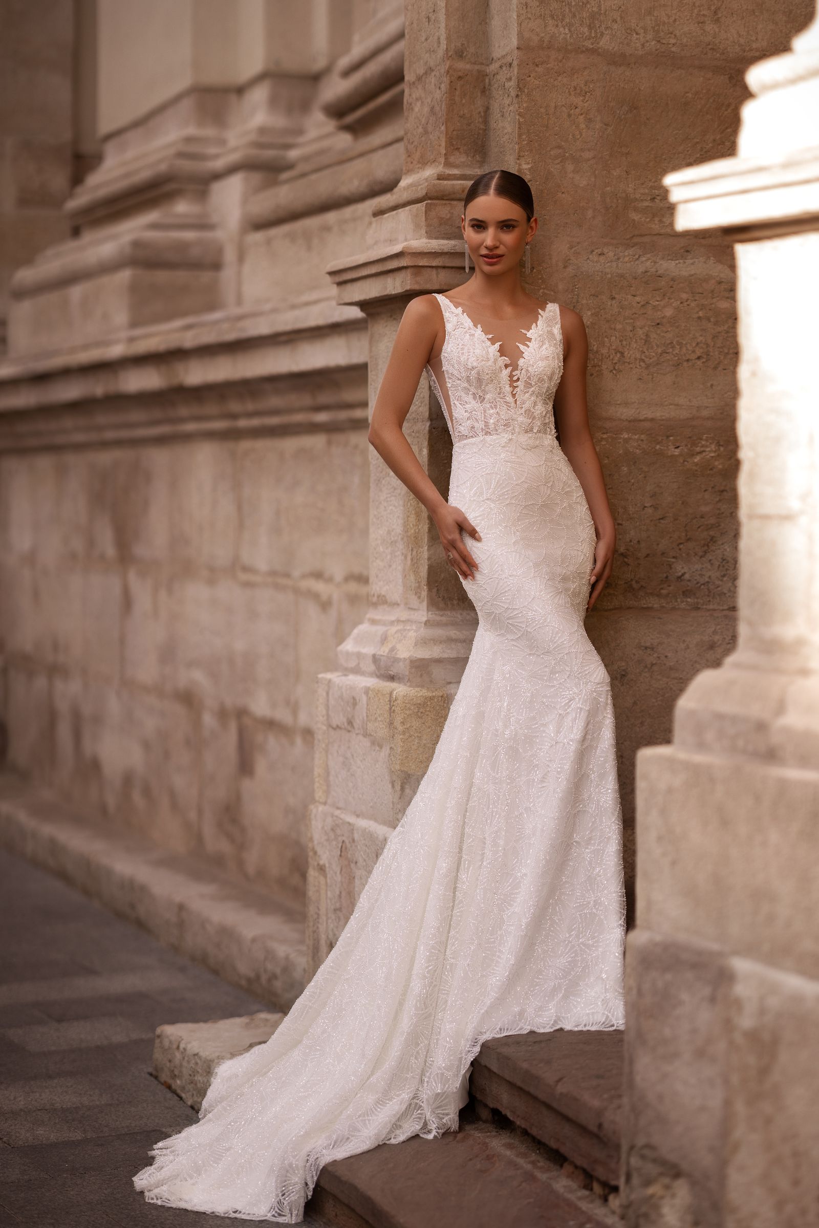 Zara wedding dress, front view